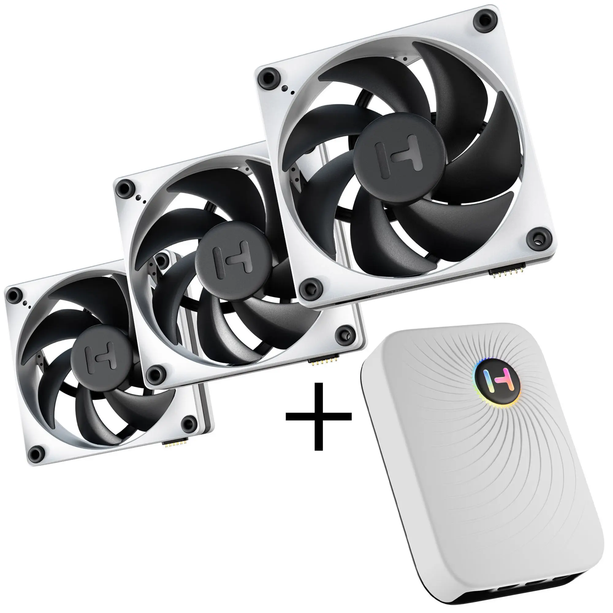 HYTE FP12 THICC Fan, Confezione 3 pezzi + NP50 - 120mm