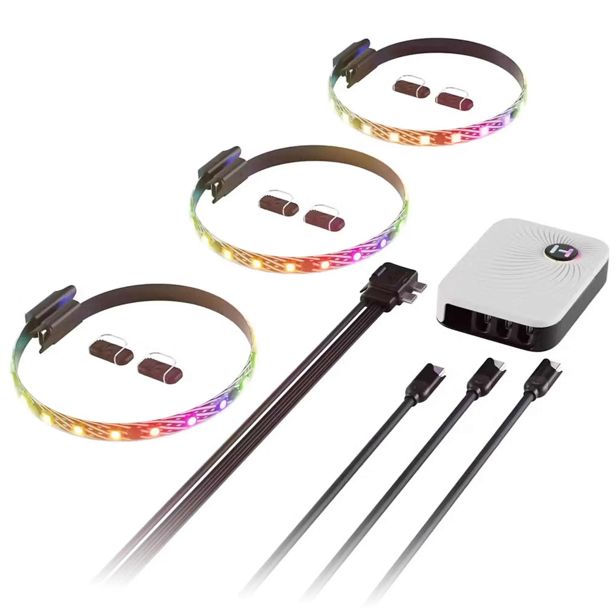 HYTE LS10 qRGB Light Strips Kit 3 pezzi + NP50 - 330 mm