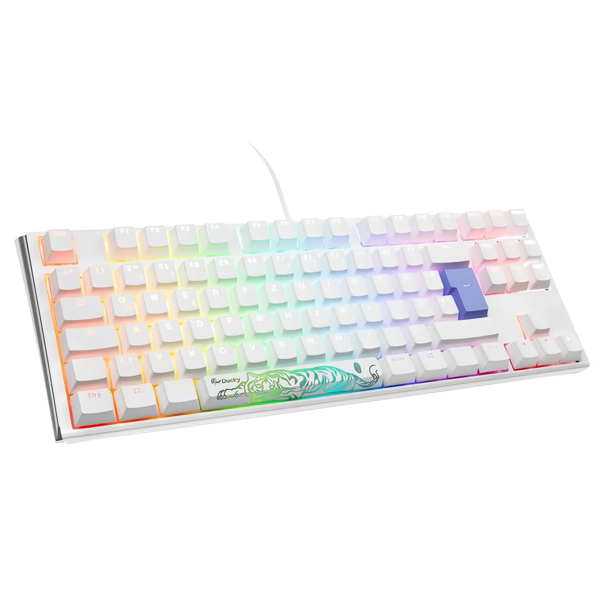 Ducky One 3 Classic, TKL 80%, Cherry Red, RGB, Bianco - Layout ITA