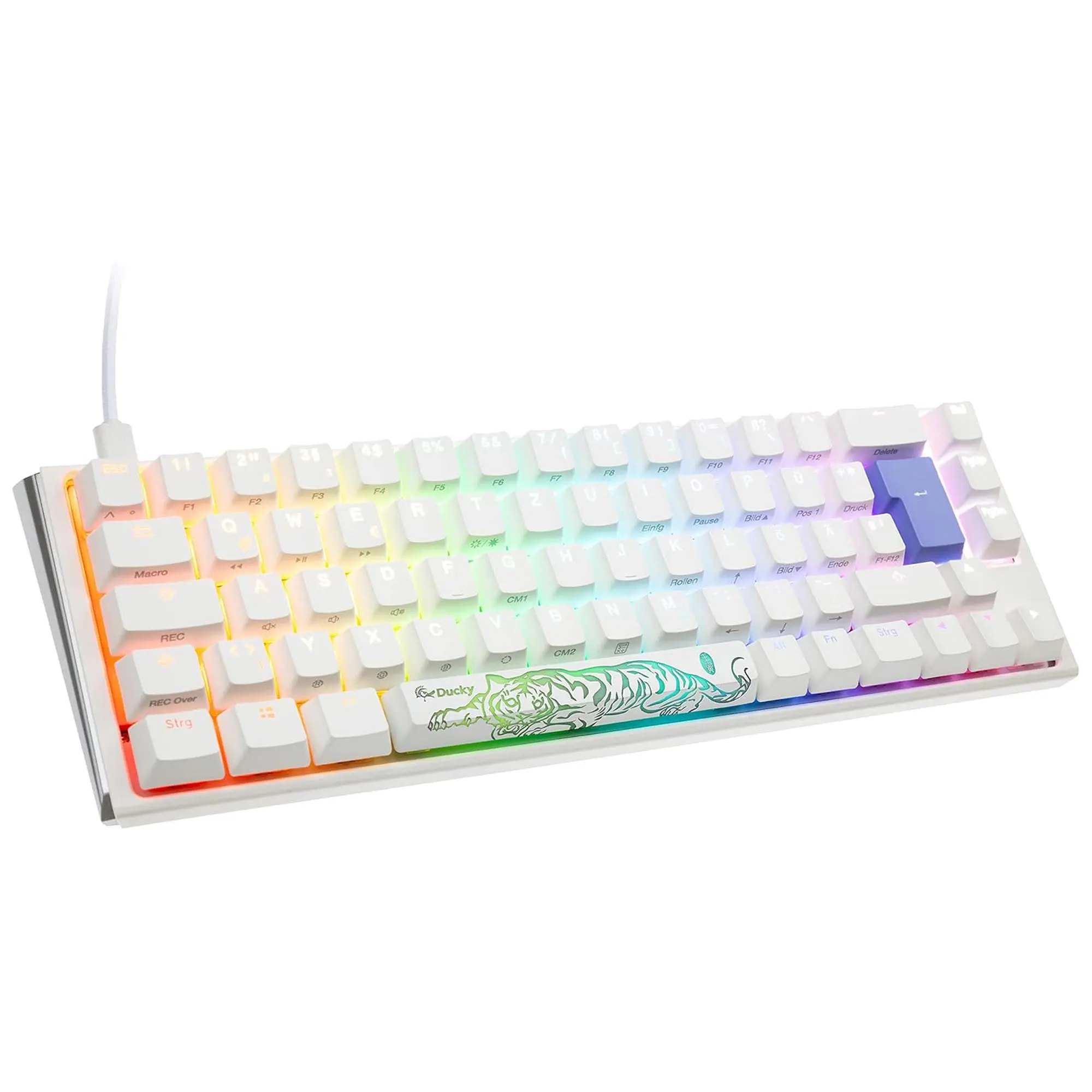 Ducky One 3 Classic, SF 65%, Cherry Silent Red, RGB, Bianco - Layout ITA