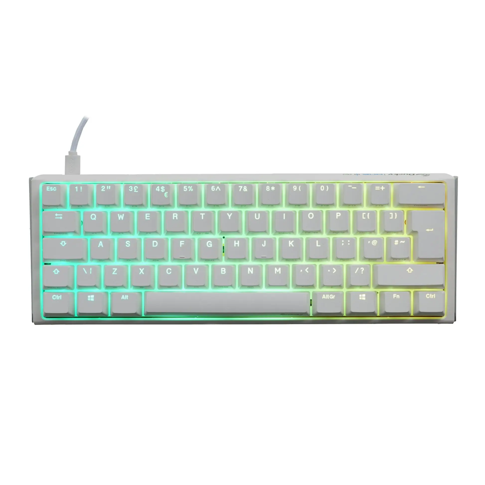 Ducky One 3 Classic, Mini 60%, Cherry Red, RGB, Bianco - Layout ITA