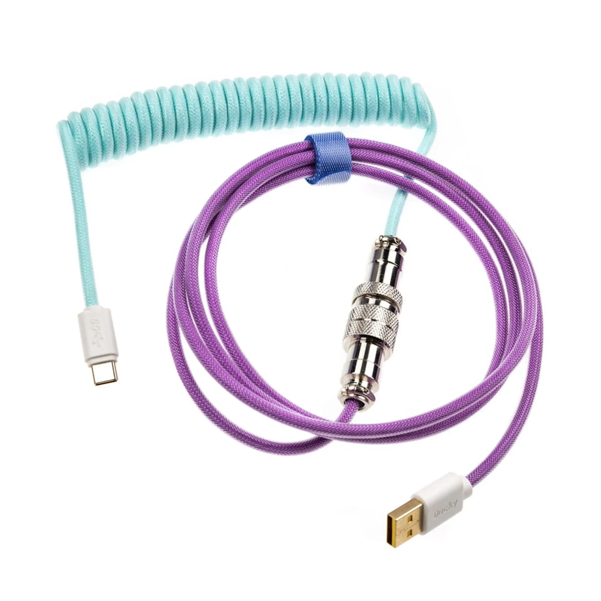 Ducky Premicord Spiral Cable, 1.8m - Frozen Llama