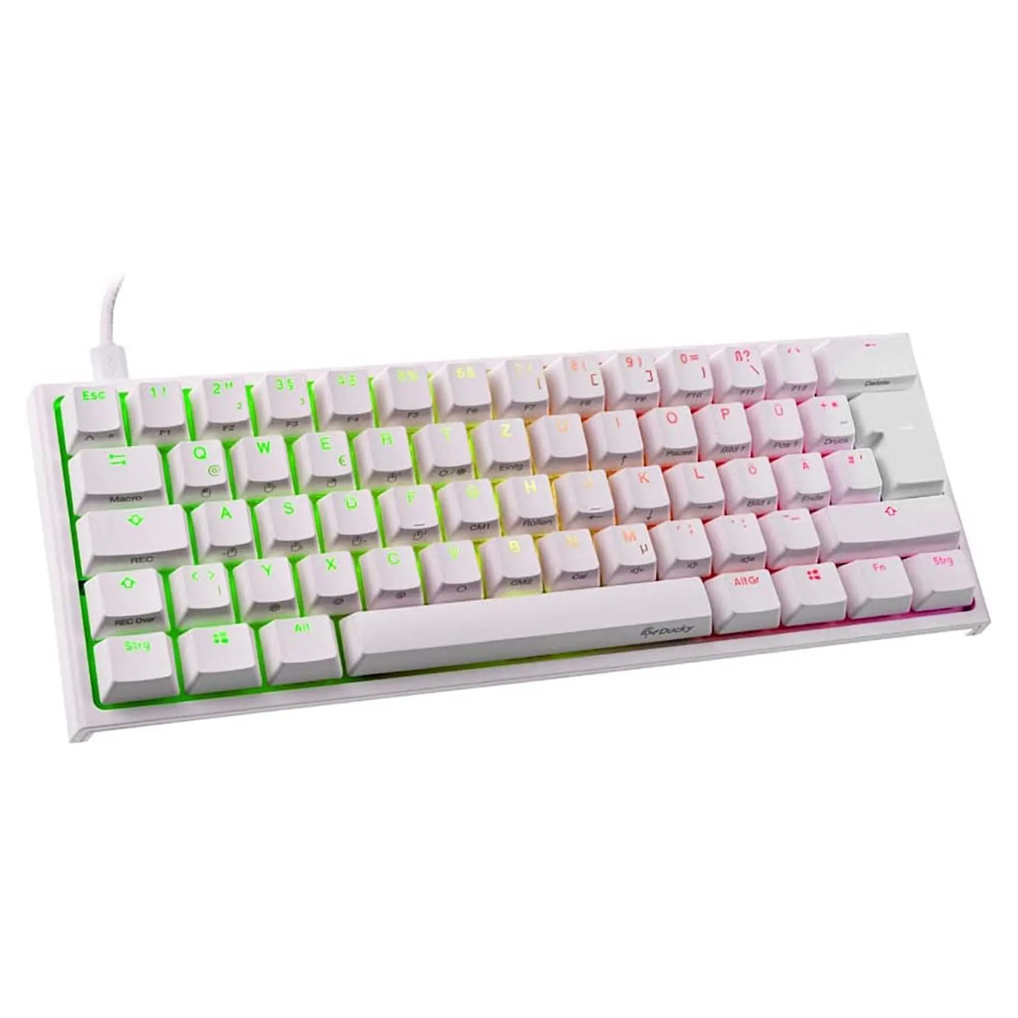 Ducky One 2 Mini 60%, Cherry Speed Silver, RGB, Bianco - Layout ITA