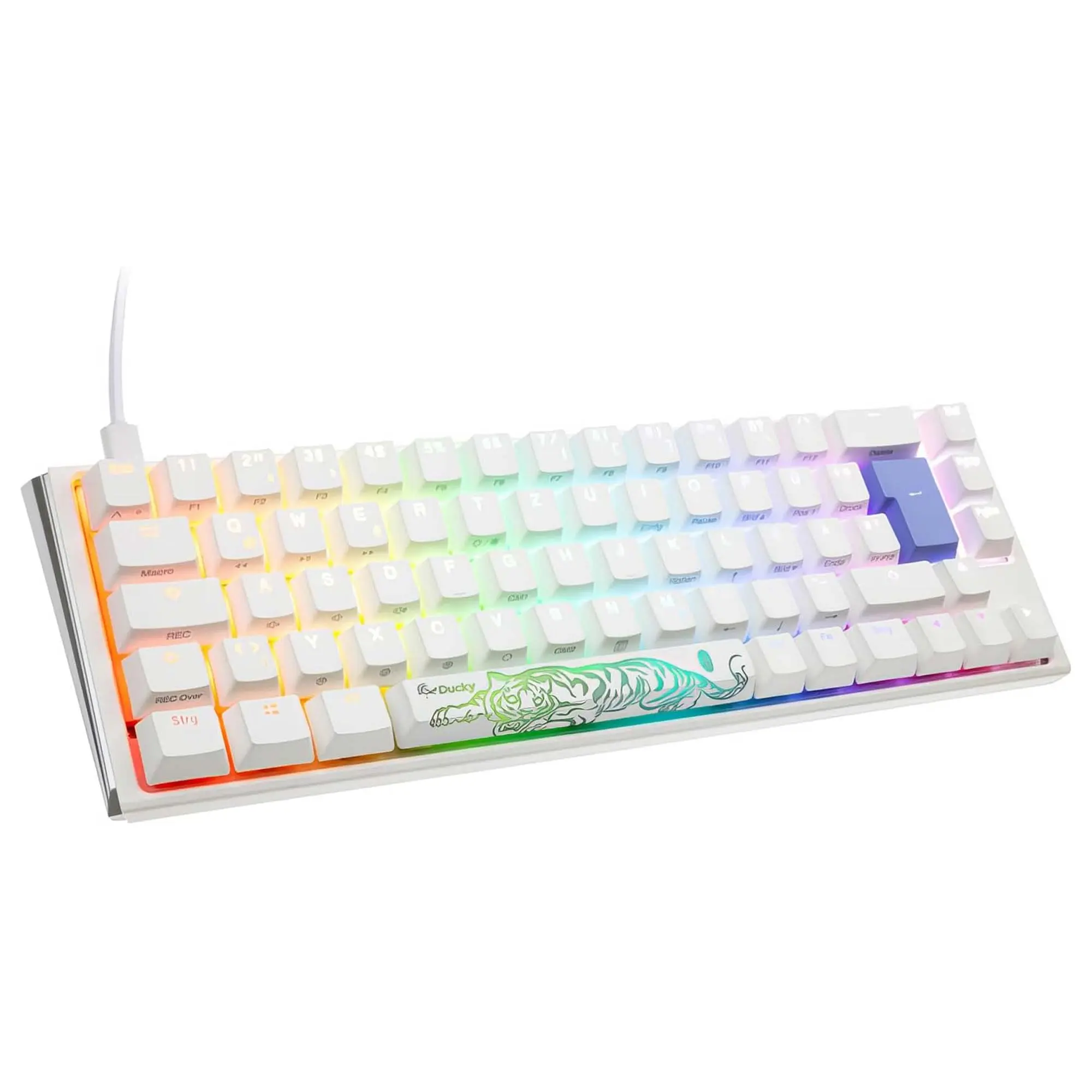 Ducky One 3 Classic, SF 65%, Cherry Blue, RGB, Bianco - Layout ITA