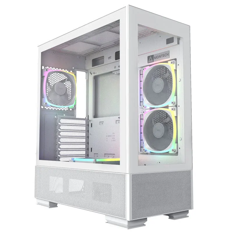 Montech Sky Two, Mid-Tower, Vetro Temperato - Bianco