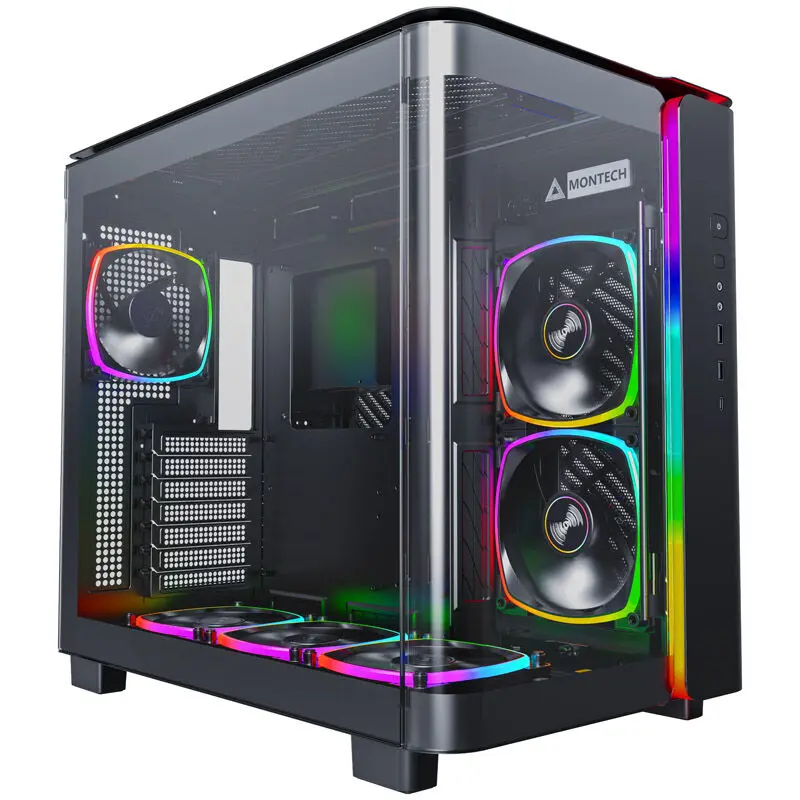 Montech King 95 PRO, Mid-Tower, Vetro Temperato - Nero