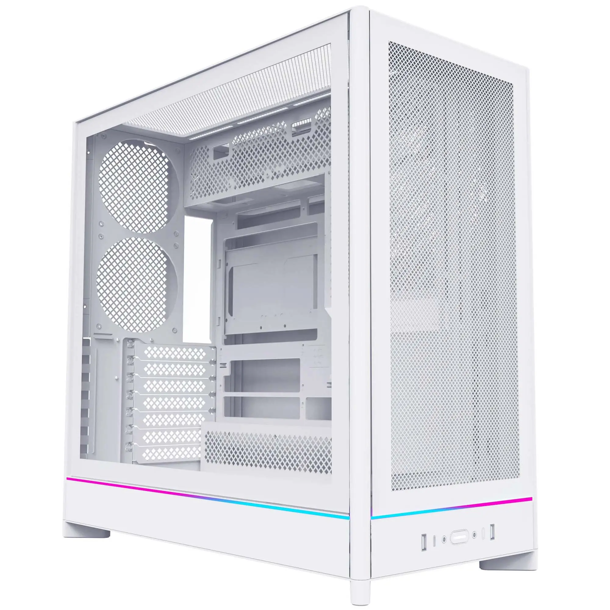 Montech HS01 Case PC, Midi-Tower, ATX, aRGB, Vetro Temperato - Bianco