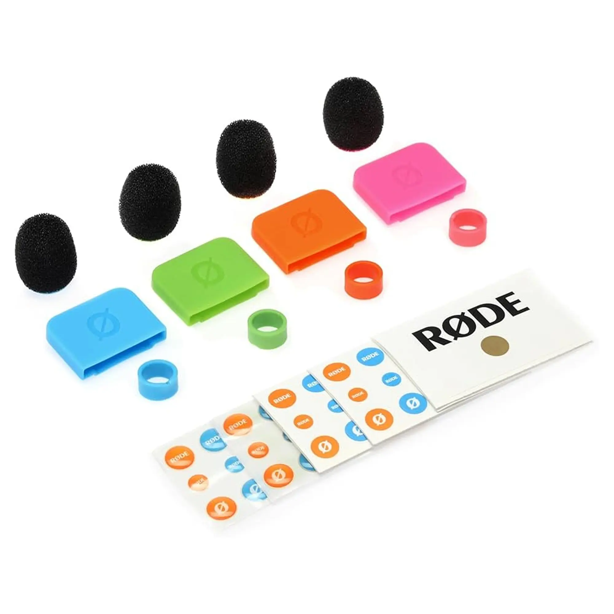 RODE Colors Set 2, Cappucci e Targhette per Wireless GO, Wireless GO II, Lavalier GO