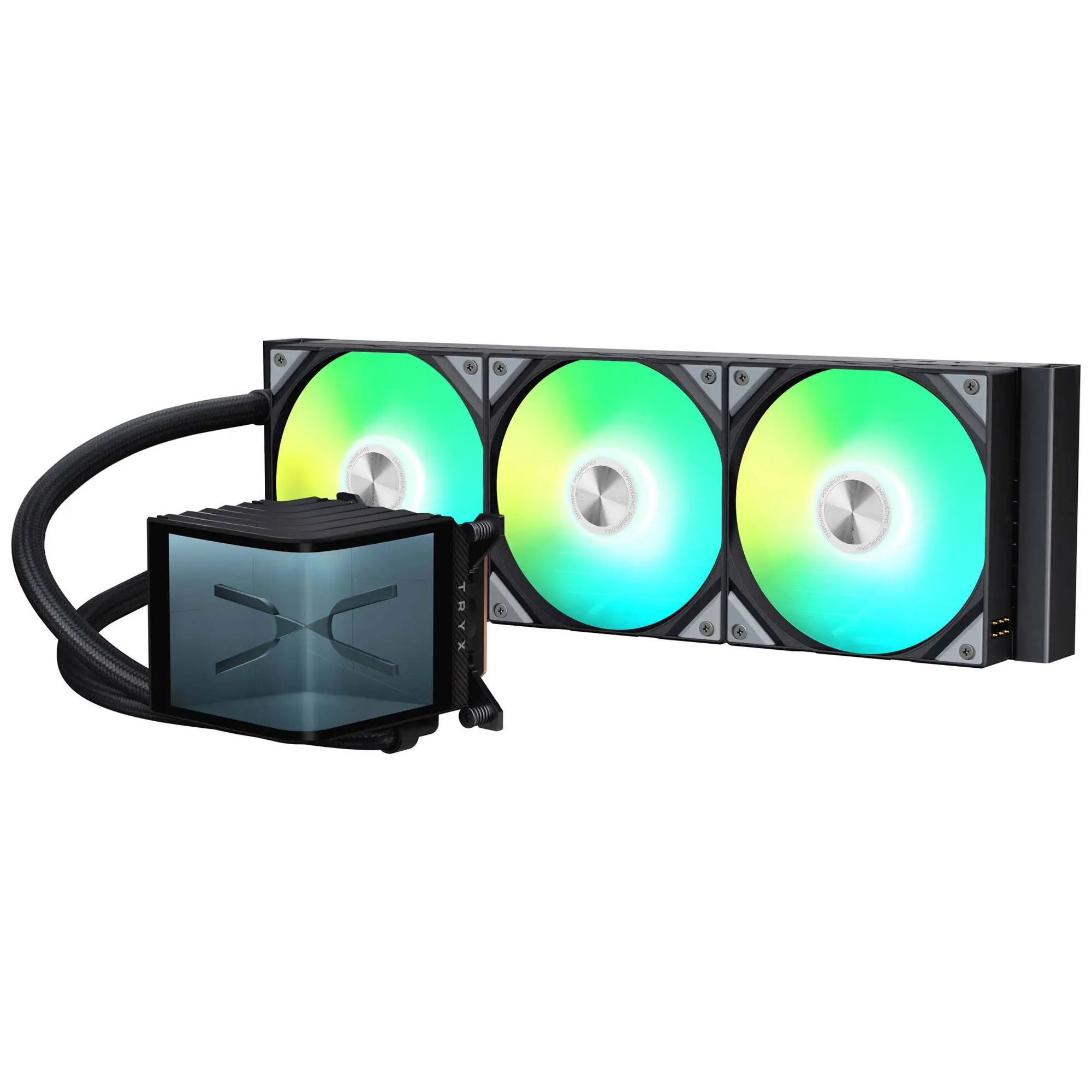 TRYX PANORAMA 360 ARGB Sistema AIO, Display 3D AMOLED - 360 mm, Nero