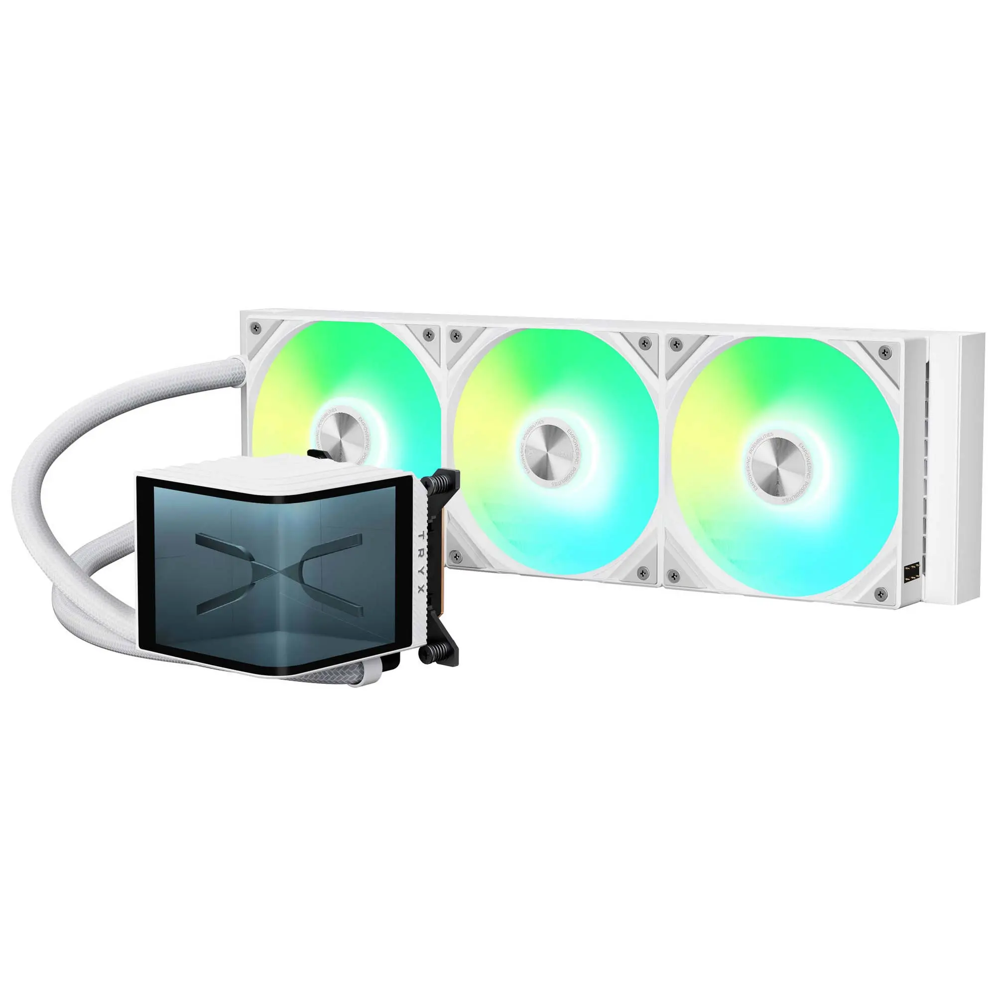 TRYX PANORAMA 360 ARGB Sistema AIO, Display 3D AMOLED - 360 mm, Bianco