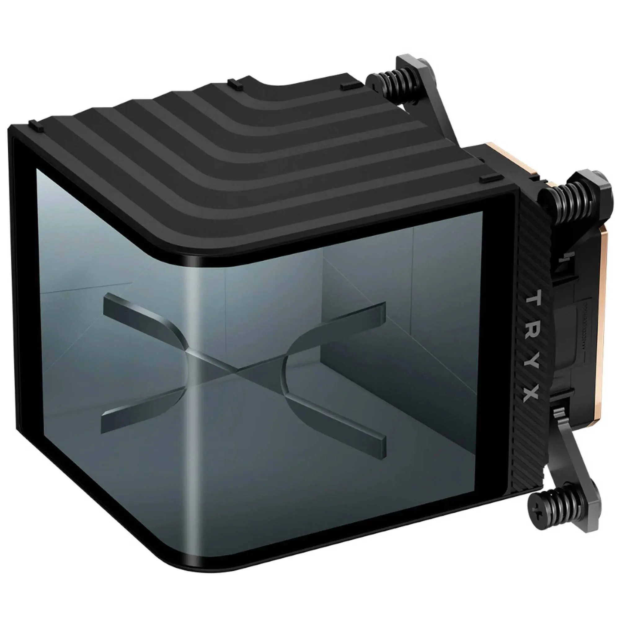 TRYX PANORAMA CPU Waterblock, Display 3D AMOLED, Intel e AMD Socket - Nero