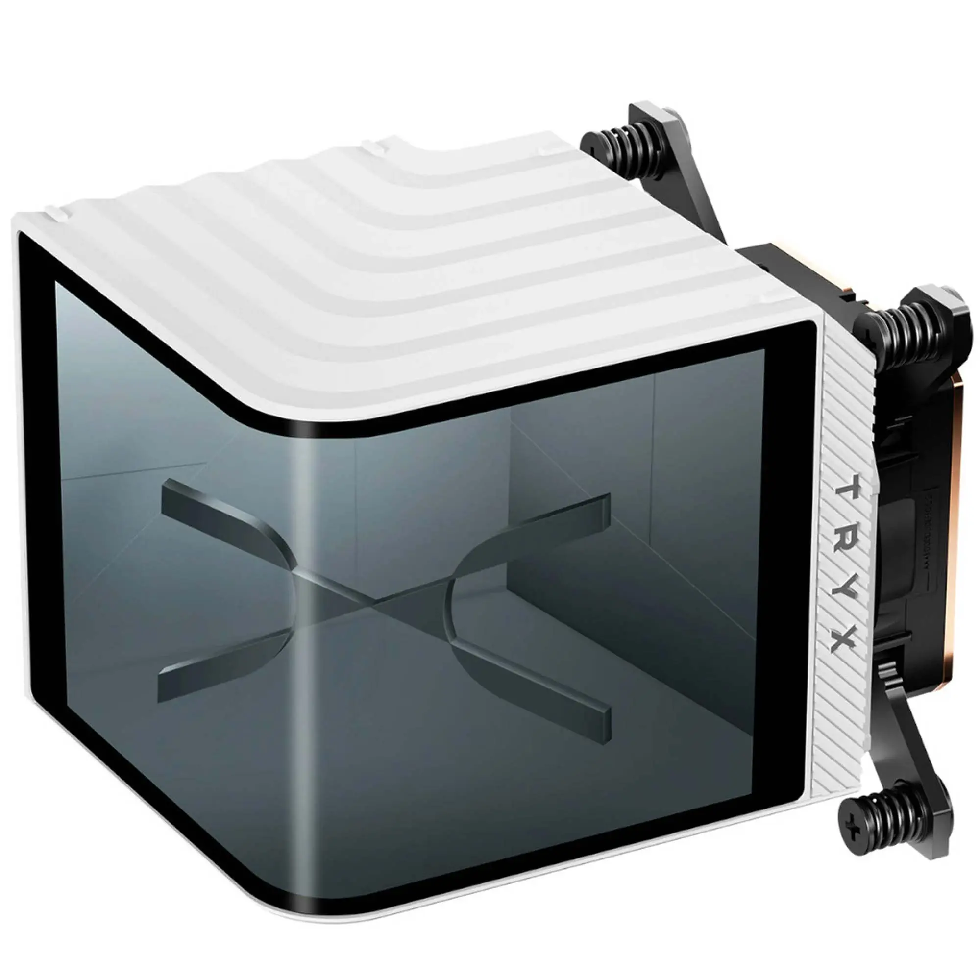 TRYX PANORAMA CPU Waterblock, Display 3D AMOLED, Intel e AMD Socket - Bianco
