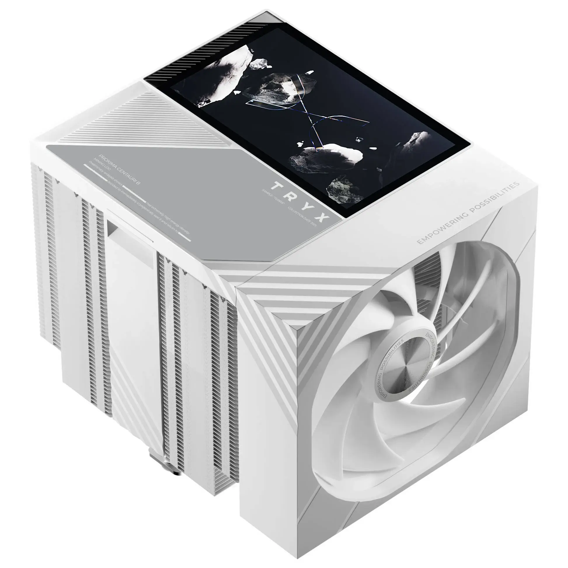 TRYX TURRIS T620 - Dissipatore CPU - Display 5" - 120mm - Bianco