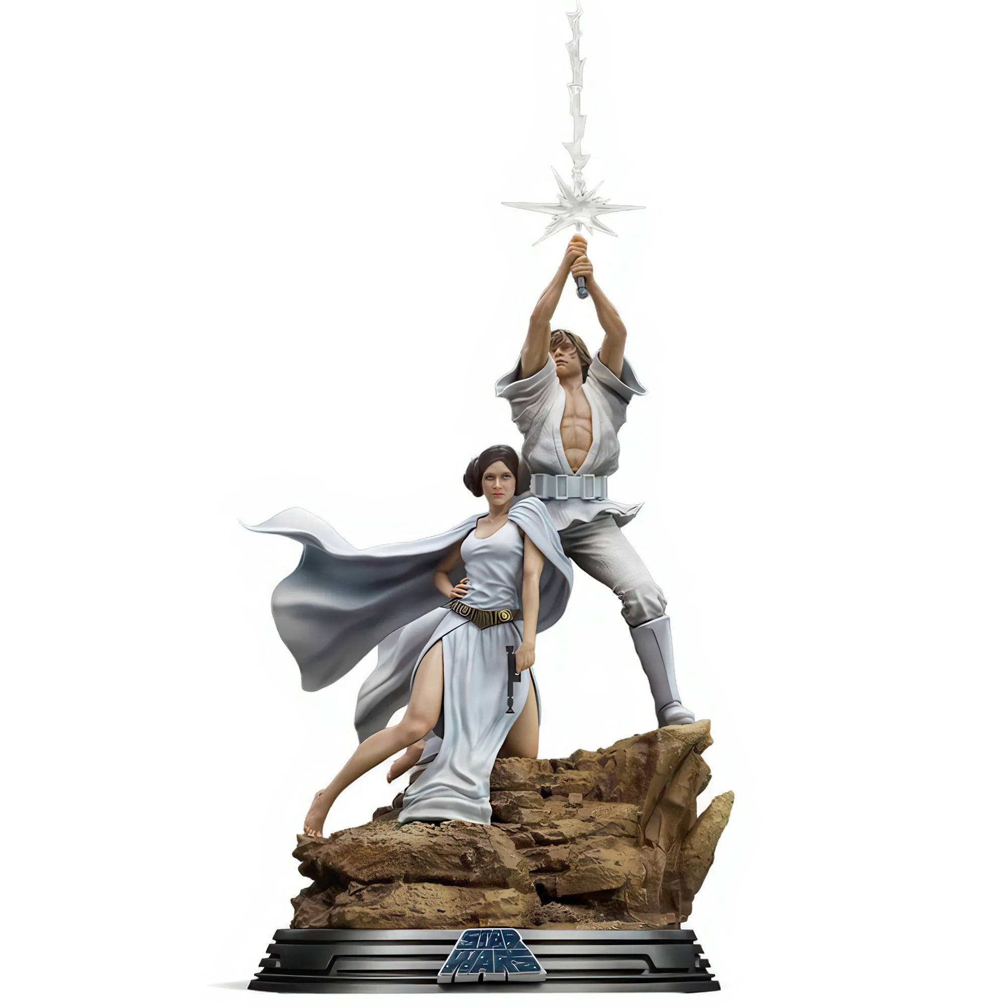 Star Wars Luke and Leia DLX 1/10 Statue - Statua da Collezione