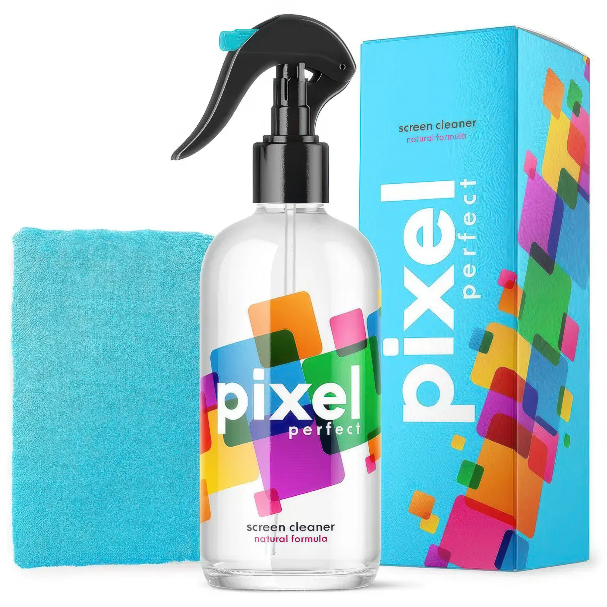 IT Dusters Pixel Perfect - Detergente Spray Naturale per Schermi 500ml con Panno in Microfibra