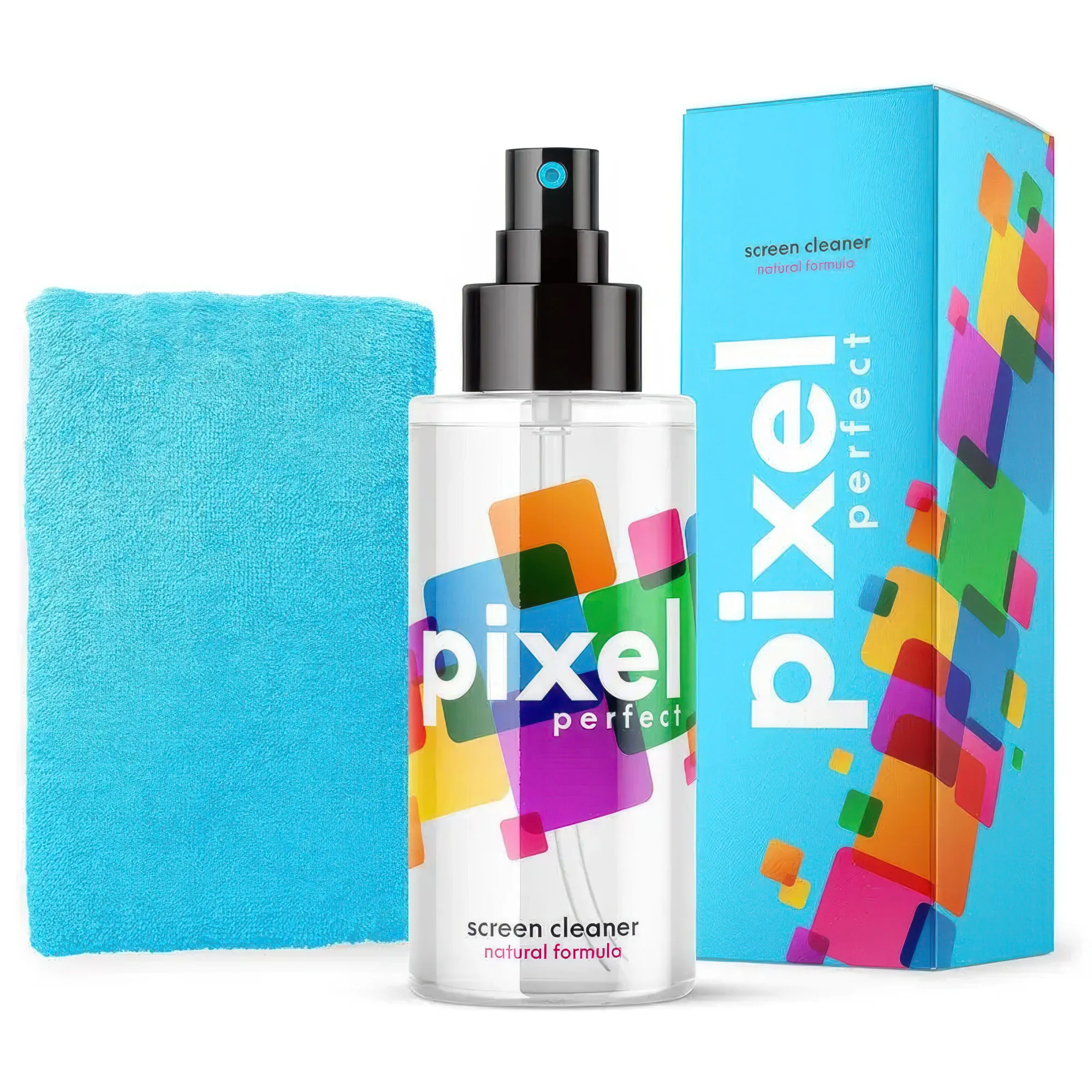 IT Dusters Pixel Perfect - Detergente Spray Naturale per Schermi 120ml con Panno in Microfibra
