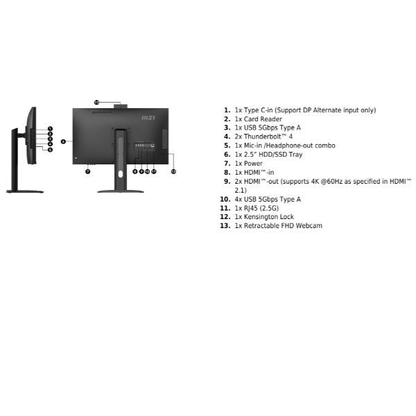 AIO 27 ULTRA 7 16G 1TB 2K W11P …