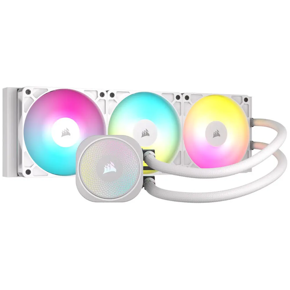 Corsair NAUTILUS 360 RS ARGB, AIO Liquid CPU Cooler - 360 mm, Bianco * Refurbished *