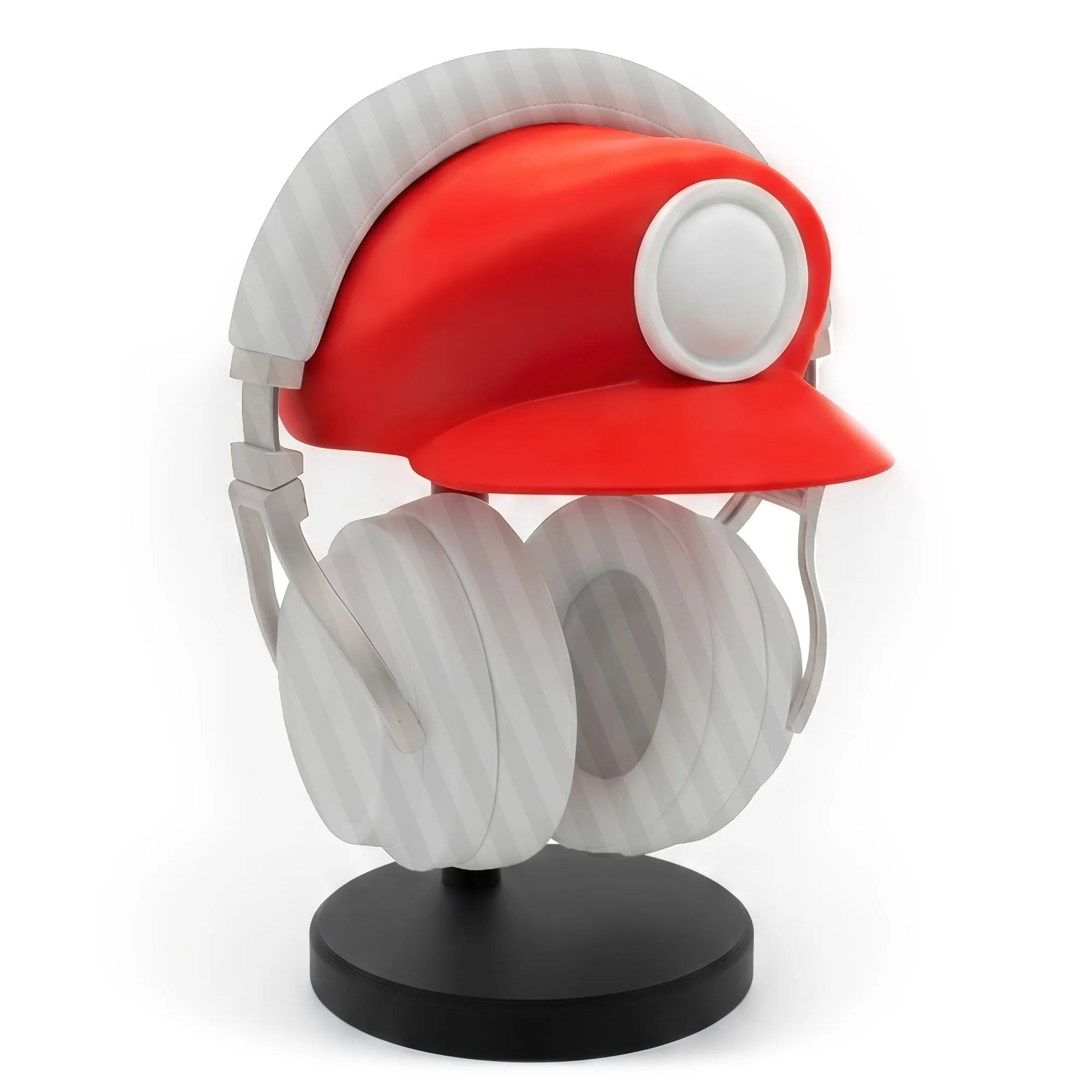 Plumber Cap Headphone Stand - Supporto Cuffie da Scrivania - Rosso