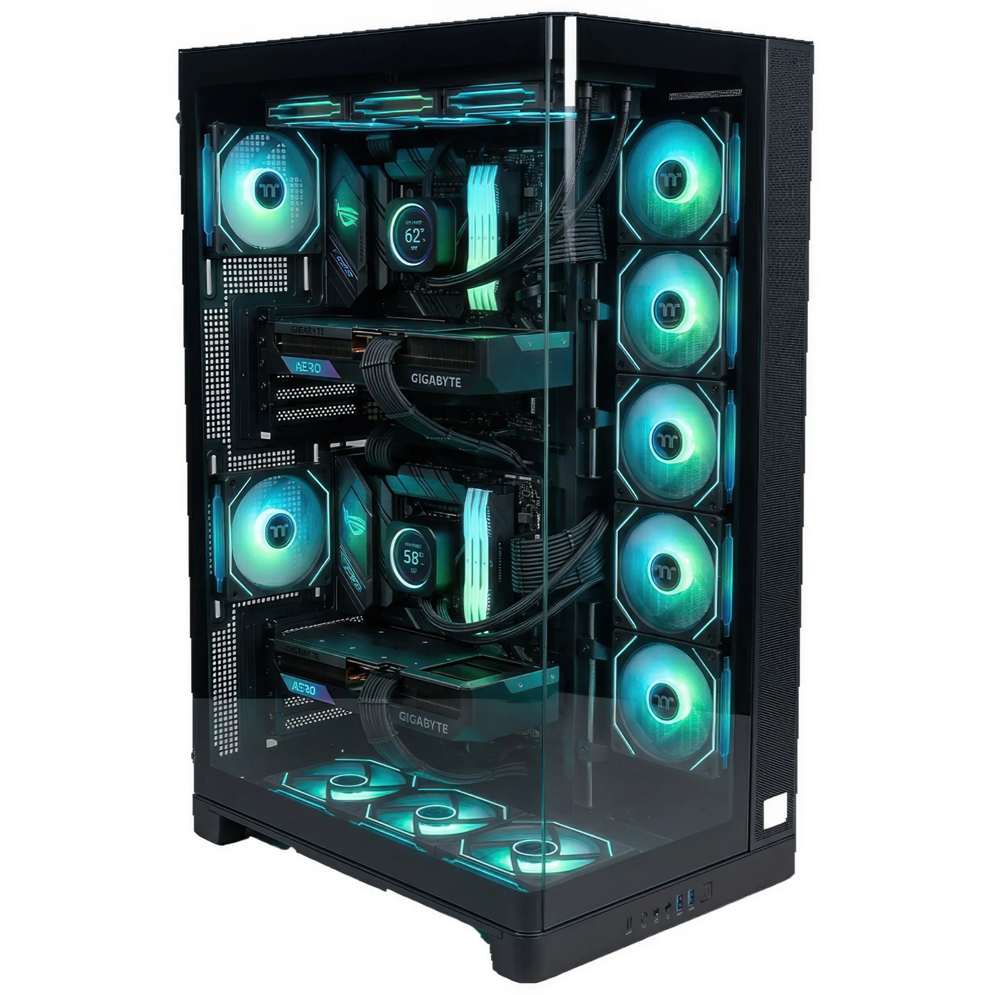 Thermaltake Capo X - Micro‑ATX Dual‑System - Nero