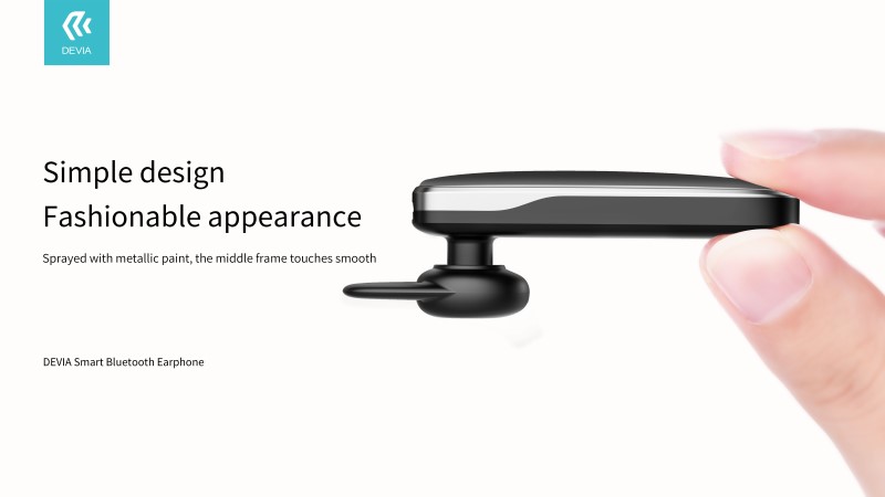 DEVIA AURICOLARE SMART BLUETOOTH 4.2 RIDUTTORE RUMORE BLACK