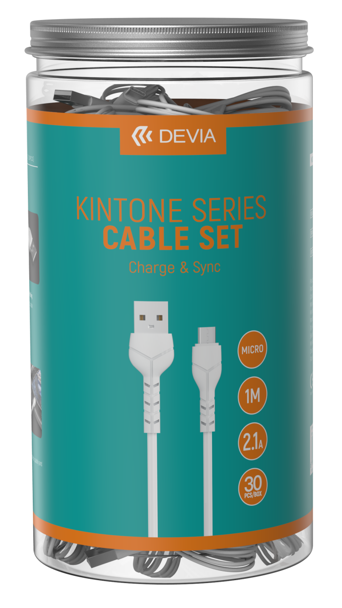 DEVIA BOX 30 CAVI V2 MICRO USB 5V 2.1A WHITE