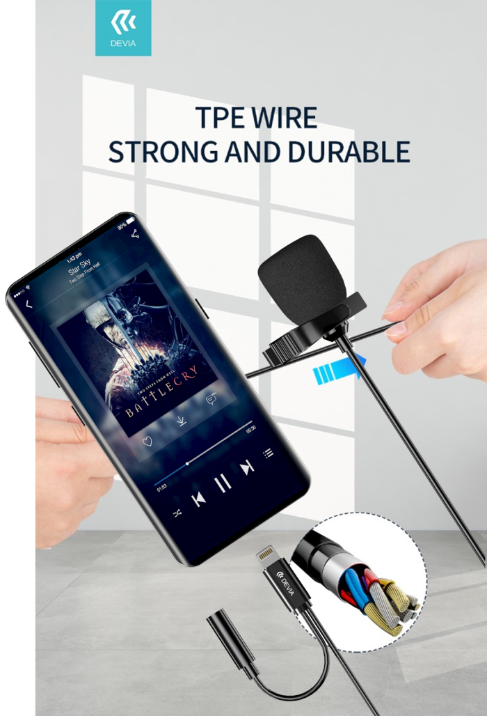 MICROFONO ADATT SMARTPHONE A FILO APPLE