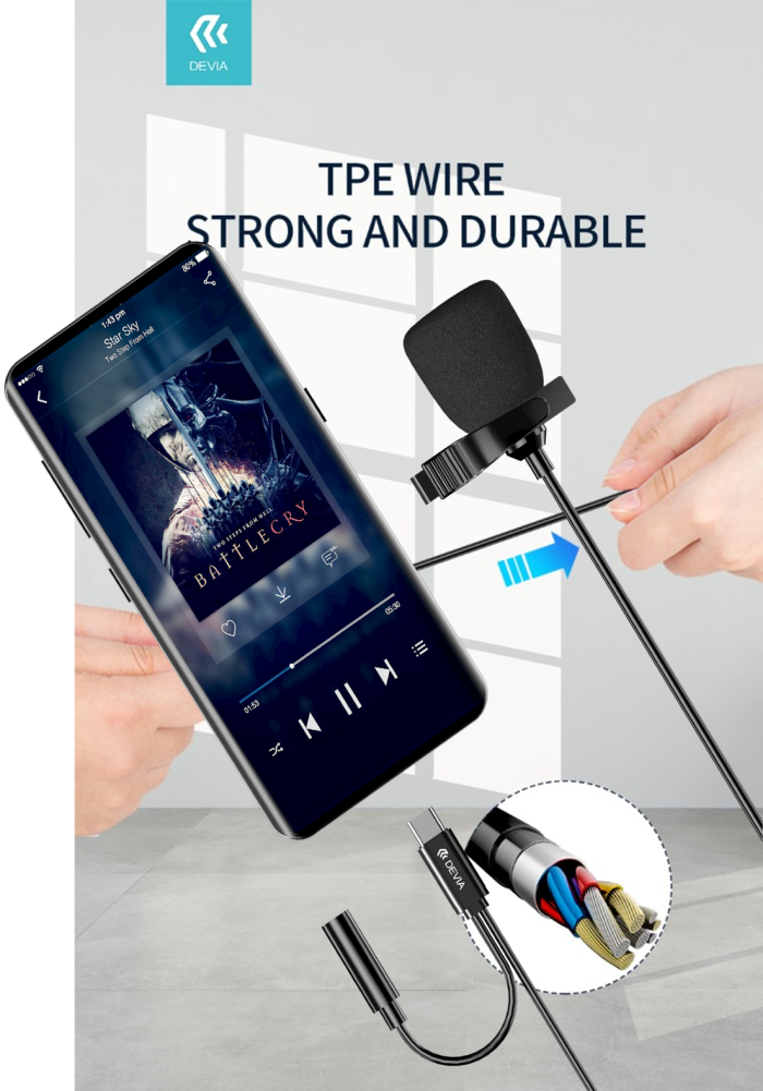 MICROFONO ADATT SMARTPHONE A FILO TYPE-C