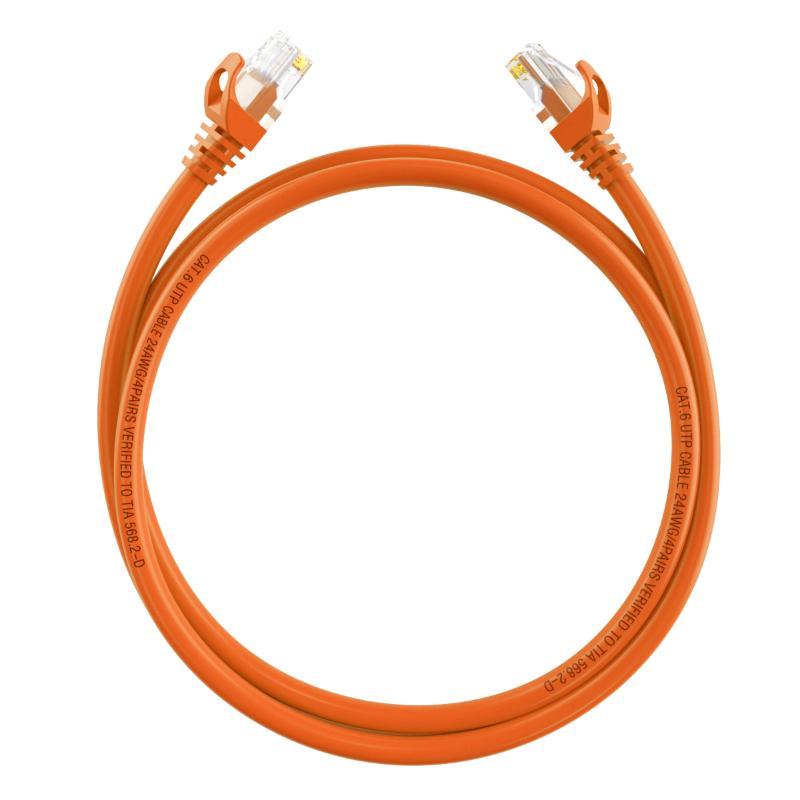 PATCH CORD HIKVISION CAT.6 U/UTP 0.5MT 24AWG CU ORANGE 307400624