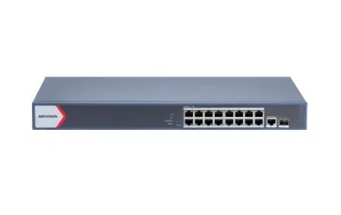 SWITCH HIKVISION SMART MANAGED L2 16*POE-GBLAN 1*SFP 230W BUDGET