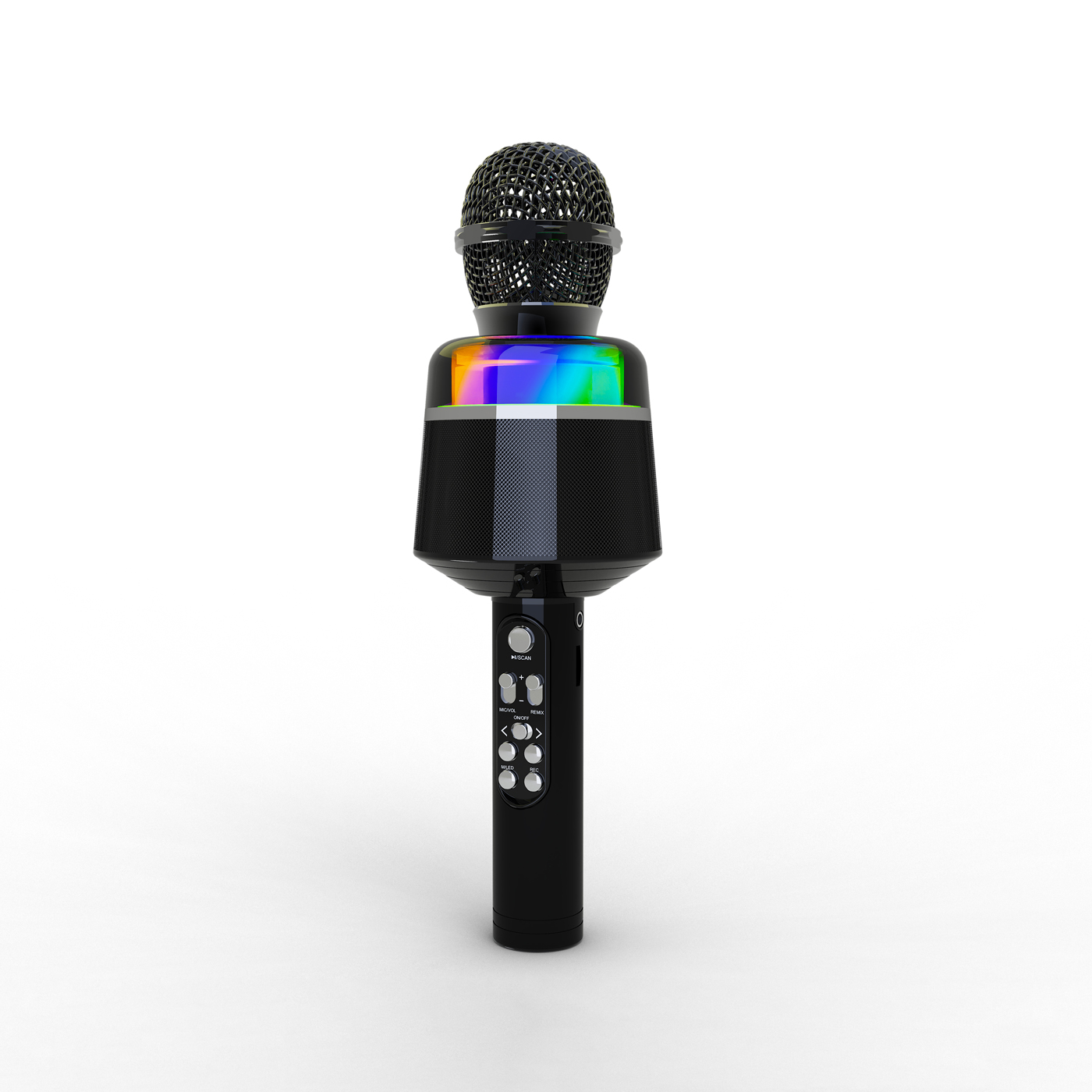 TECHMADE GEMBIRD MICROFONO DA KARAOKE WIRELESS NERO