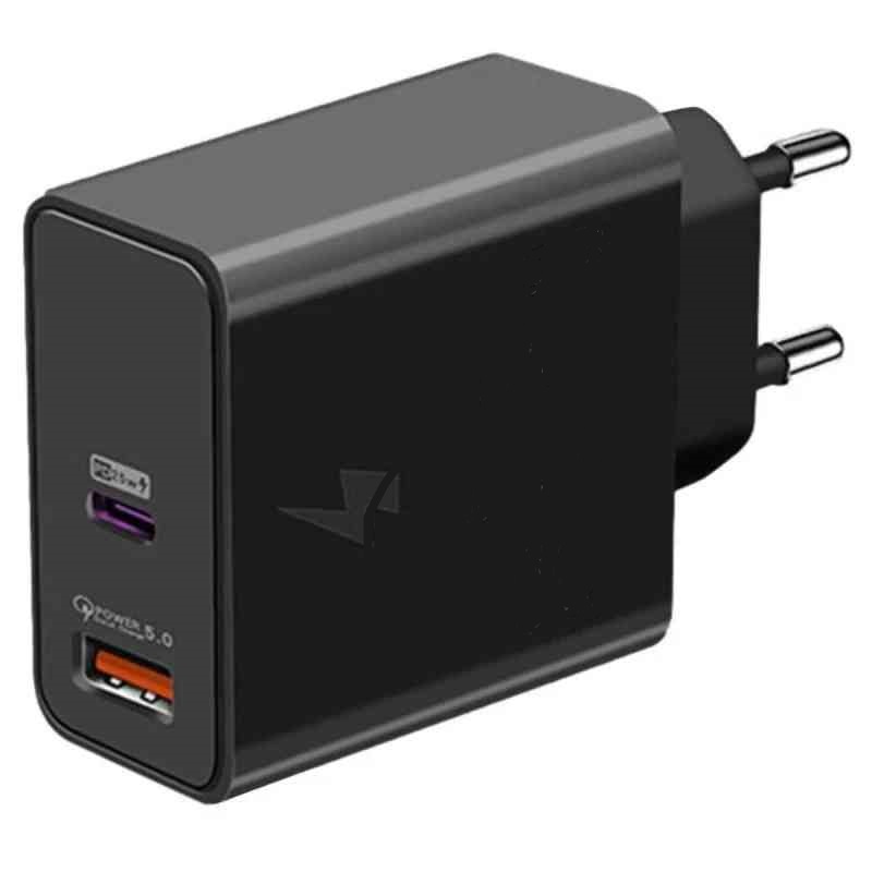 CARICABATTERIE CARICATORE DA RETE DOPPIO TYPE-C/USB 85W (HT-AC80) …