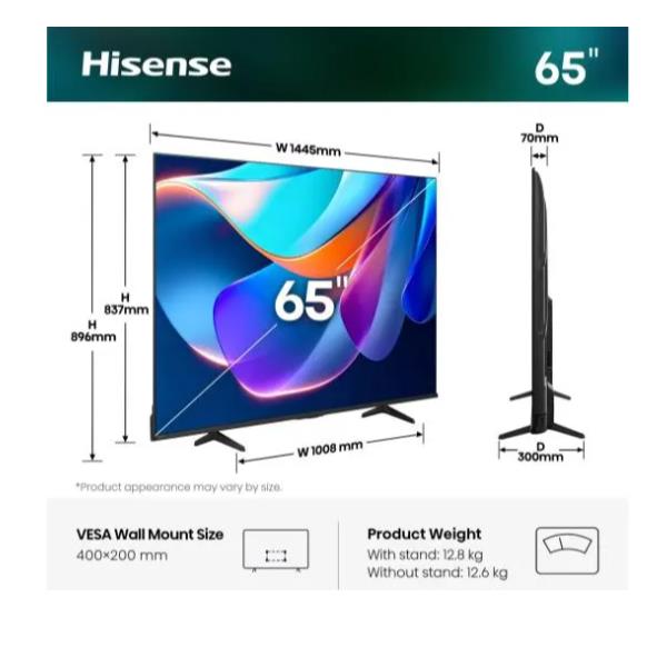 Smart TV Hisense 65" 4K Ultra HD con …