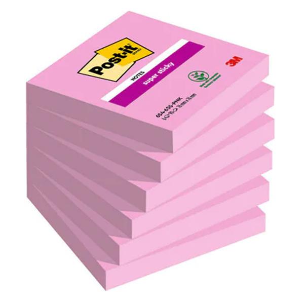 Blocco Post-it Super Sticky - 654-6SS-PNK - 76 …