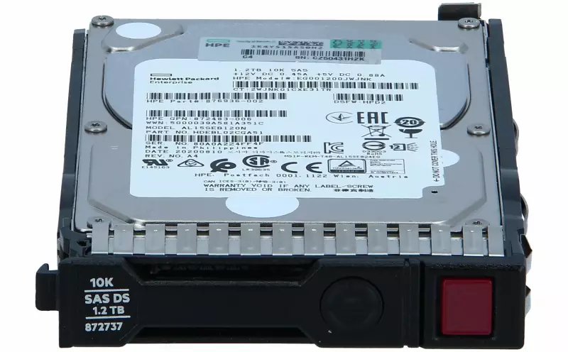 HD 2,5 HPE 2,4TB SAS 10K SFF 12GBS 10K SFF BC SED FIPS SIGILLI APERTI