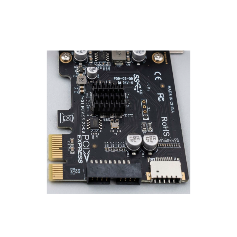 PCIE EXPANSION CARD PH61 CASE ADJ USB3.0X1 + USB3.2 GEN2X1
