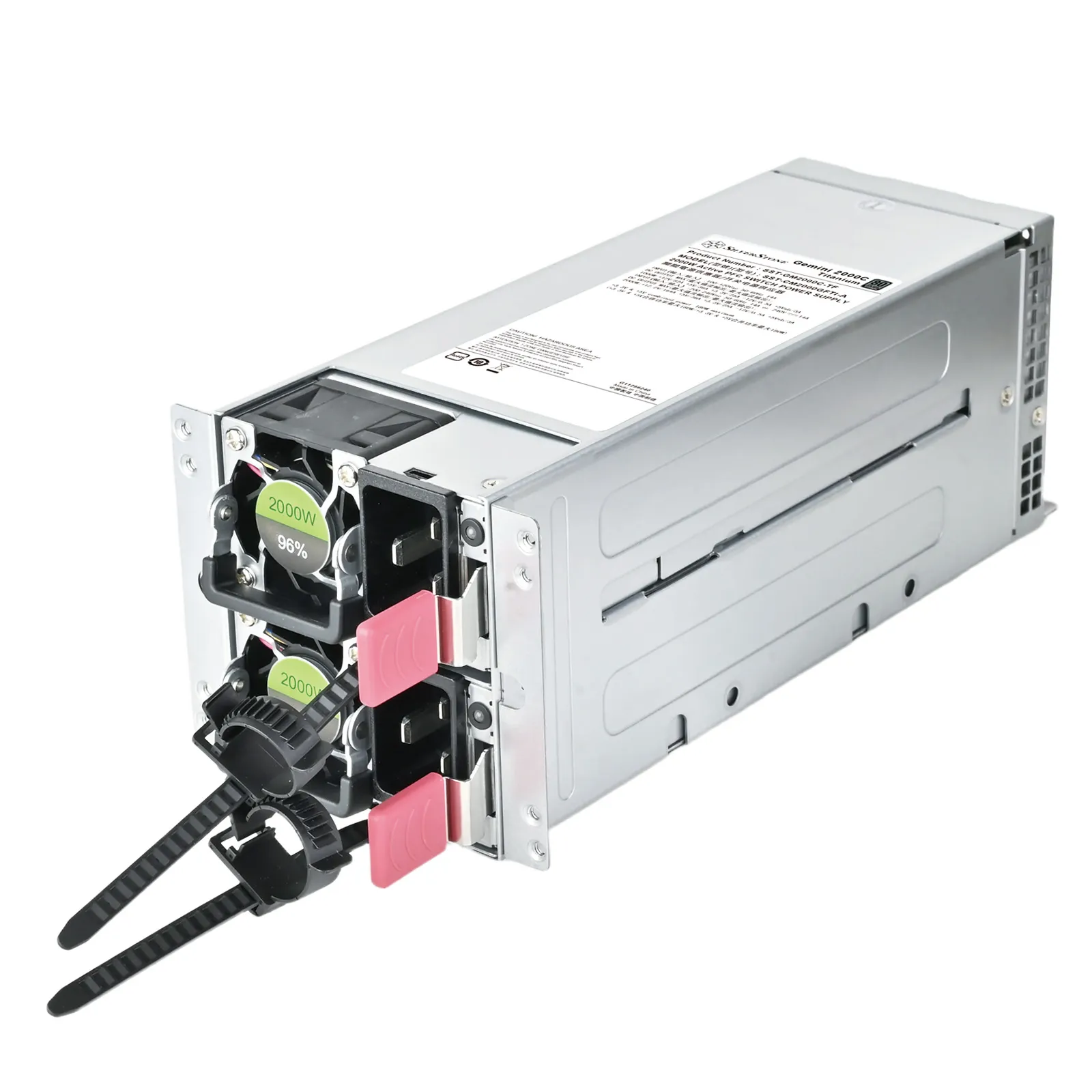 SilverStone Gemini 2000C Titanium (SST-GM2000C-TF) - Alimentatore Ridondante 2U CRPS 2000W+2000W 80 Plus Titanium