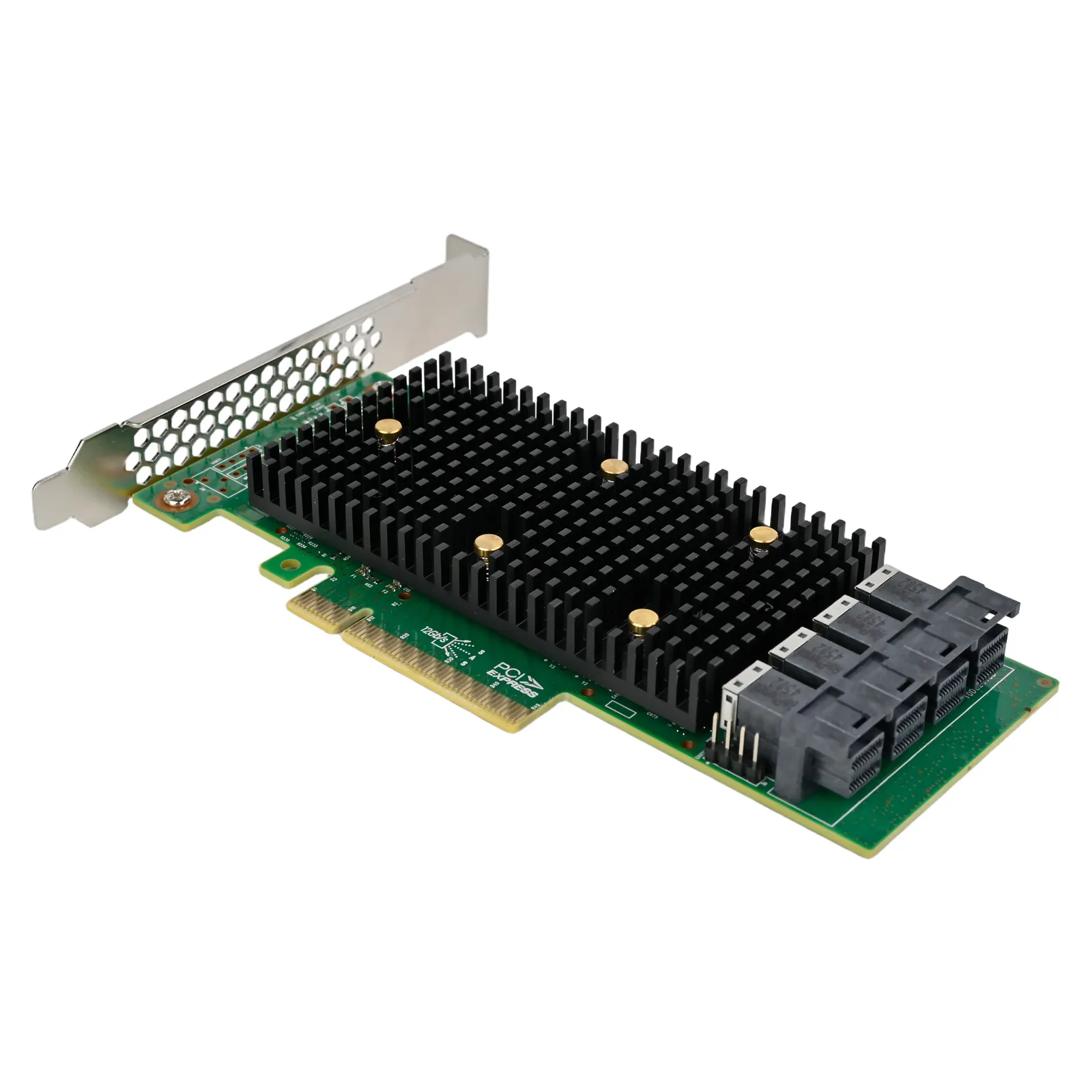 SilverStone ECS08 - Scheda HBA Tri-Mode PCIe 3.1 x8 SAS/SATA/NVMe 16i