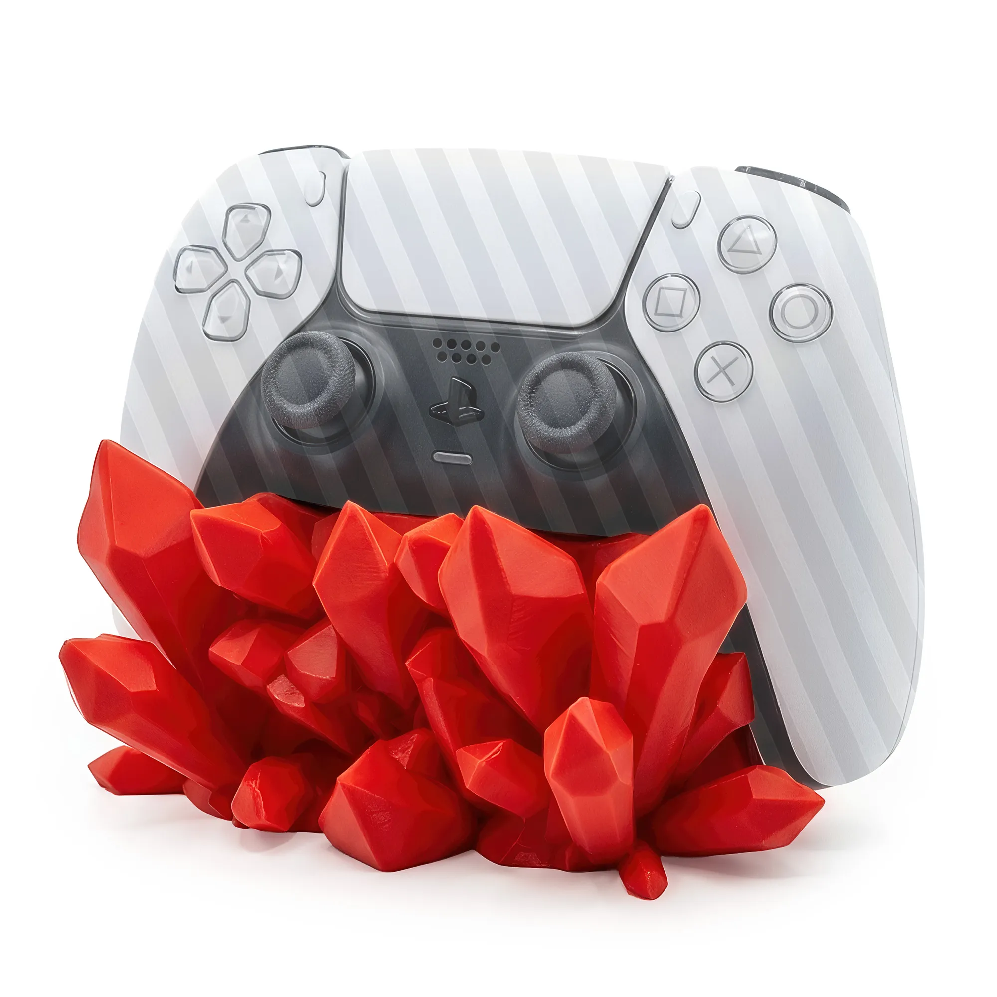 Crystal Controller Stand - Supporto decorativo Controller PS5 - Rosso