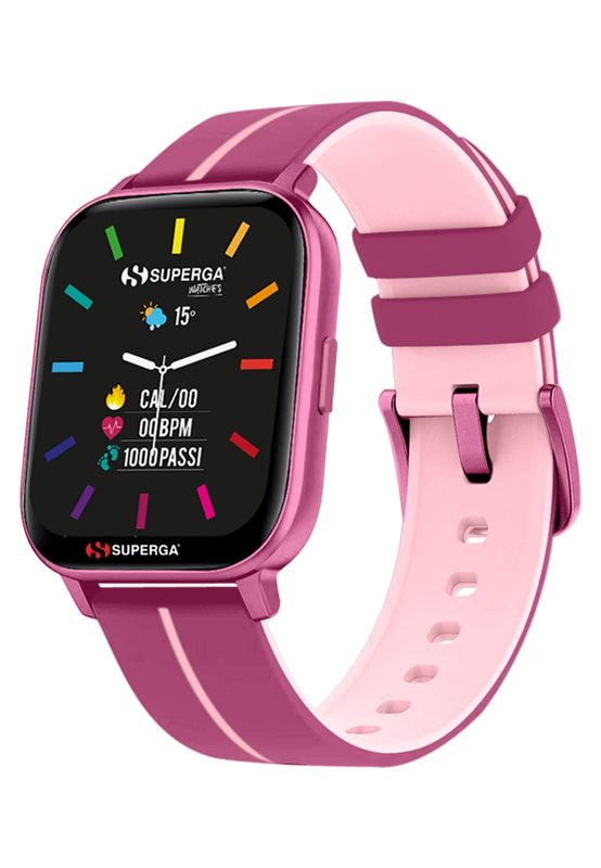 SMARTWATCH SWT-STC022 INK CINTURINO SILICONE ROSA / CASSA ALLUMINIO