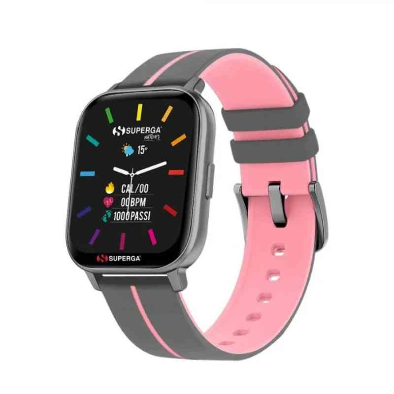 SMARTWATCH SWT-STC023 INK CINTURINO SILICONE GRIGIO / CASSA ALLUMINIO GRIGIO