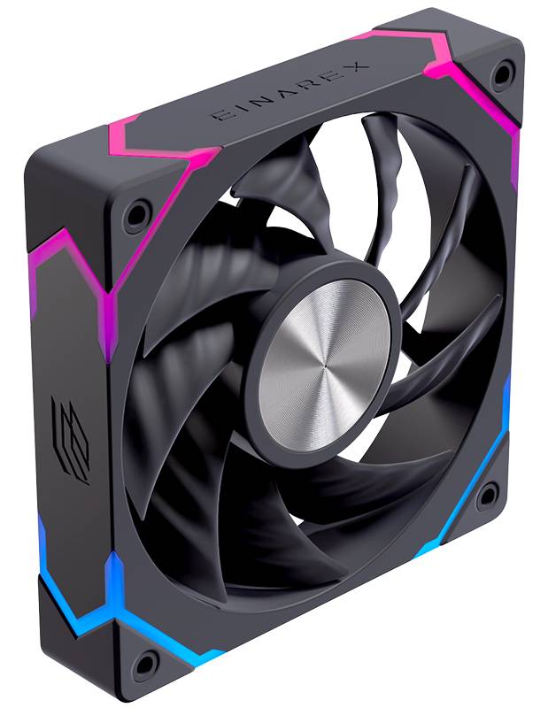 VENTOLA PER CASE CASE 120MM RGB BK OTTIMIZZATA PER CASE AIRFLOW BLACK