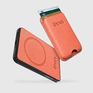 Etres Powerbank 5000mAh Wireless Magnetico combo Wallet Black