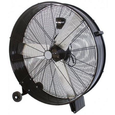 VENTILATORE INDUSTRIALE DA PAVIMENTO ZDM90CM - 30CM - NERO