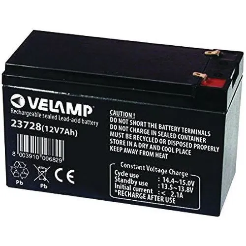 VELAMP BATTERIA PER UPSPB 12V-7AH
