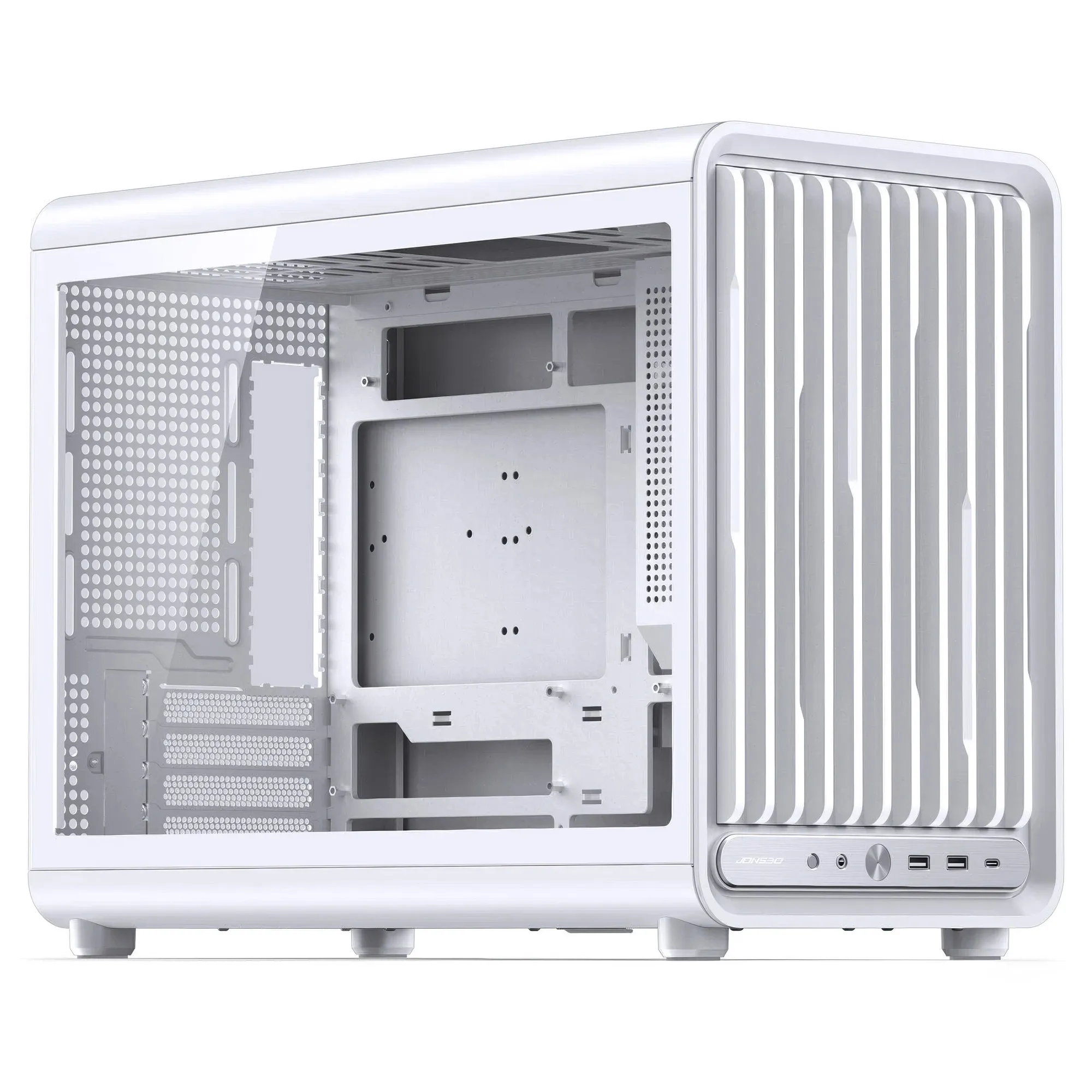 Jonsbo D33 - Case mATX Vetro Temperato, Bianco