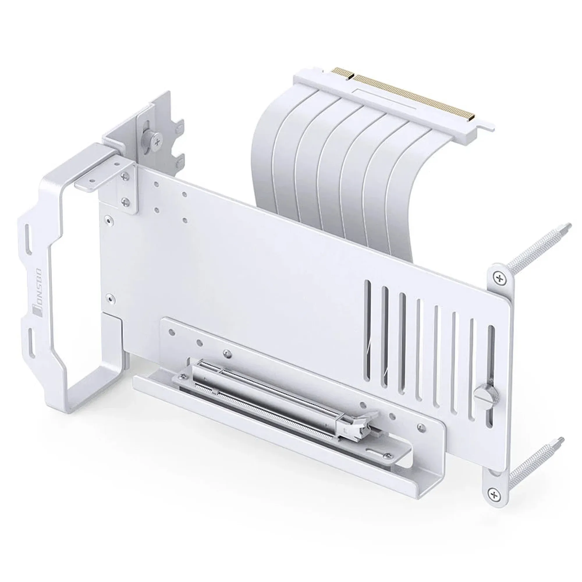 Jonsbo A50 - Supporto Verticale GPU con Cavo Riser PCIe 5.0, 175mm - Bianco