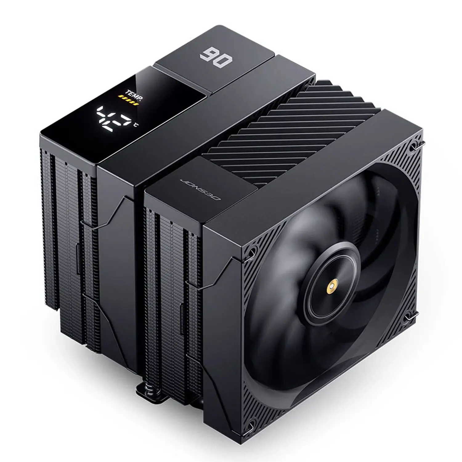 Jonsbo CC90 Dissipatore CPU Dual Tower Nero - 6 Heat Pipe, Ventola PWM 130mm, Display a Segmenti, 285W TDP