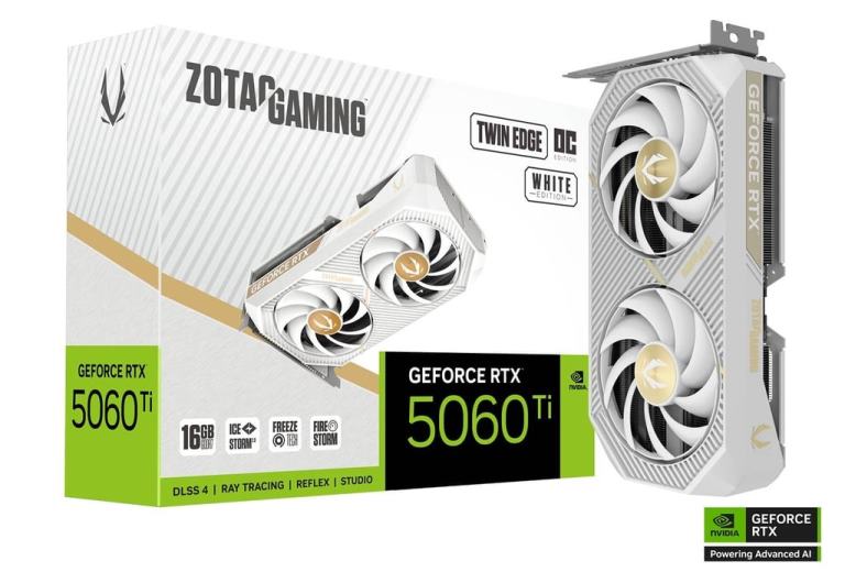 SCHEDA VIDEO GEFORCE GAMING RTX 5060 TI 16 GB TWIN EDGE OC GDDR7 (ZT-B50620Q-10M)