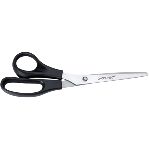 Forbici per mancini Q-Connect nero 21 cm KF15757